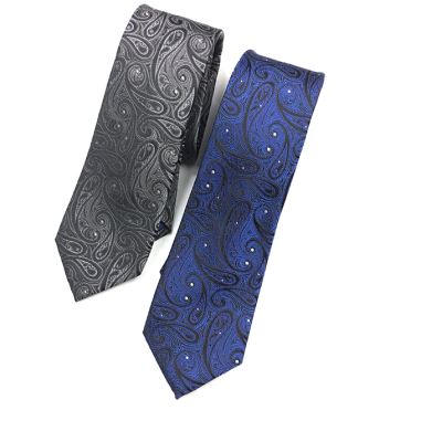 Jacquard Paisley Silk Necktie miehille