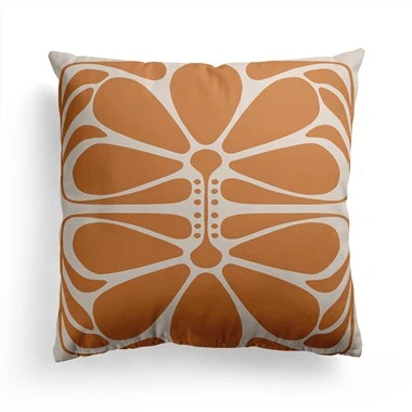 Uusi Nordic Orange Geometric Throw Tyynyliina kukkaprintti Etusivu Tyynyliina